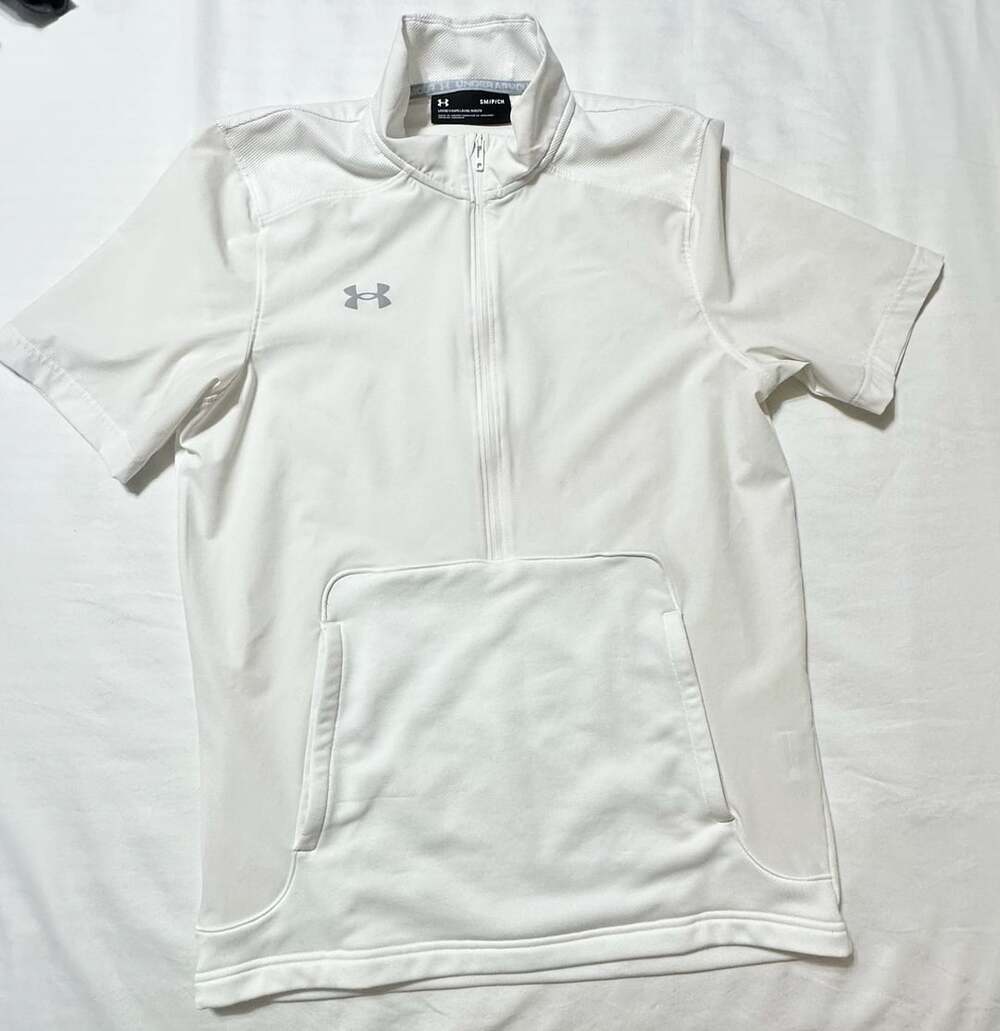 Under Armour Motivate 2.0 Men's Short Sleeve Half-Zip Pullover White Small